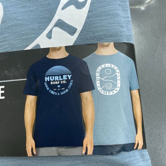 NEW Hurley Men's XXL 2-Pack Graphic Tee Classic Fit 100% Cotton - Picture 3 of 5